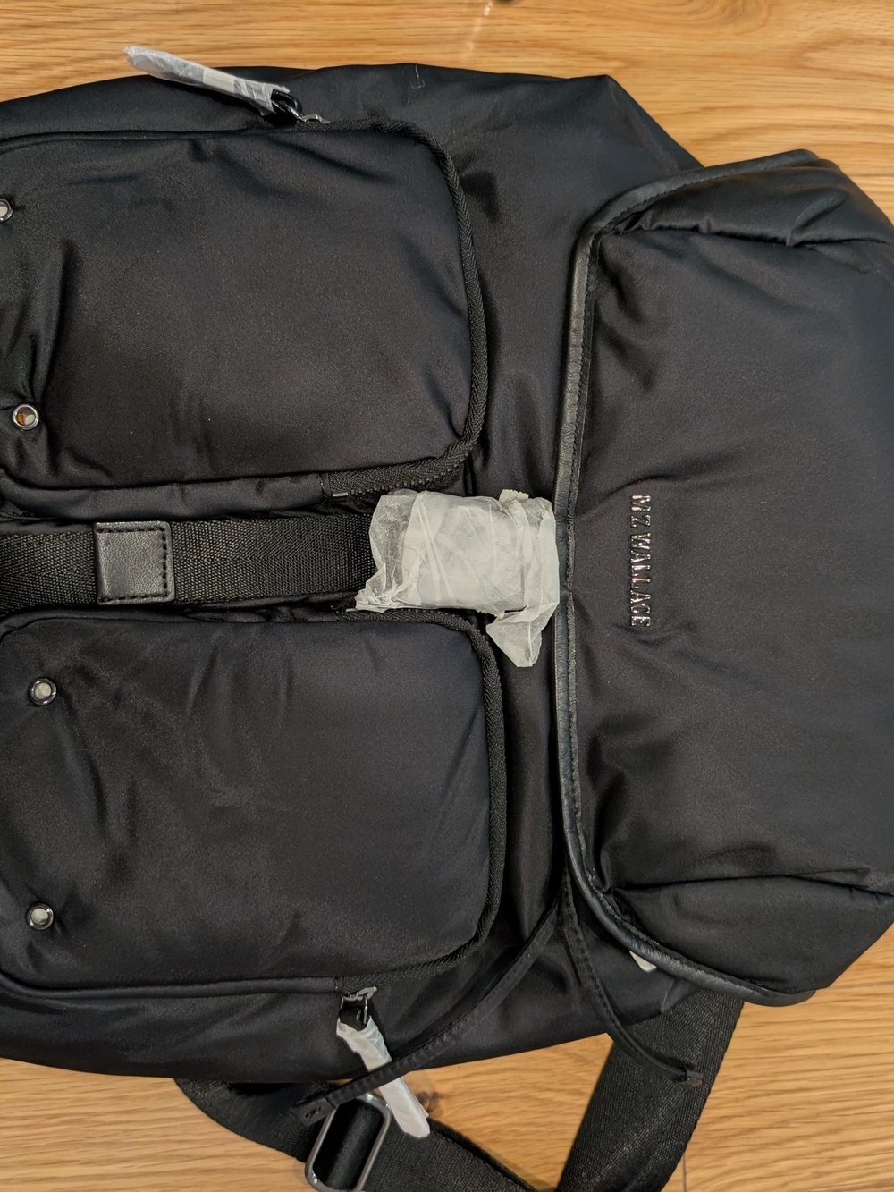 Black Womens/ Men's Casual Utility Backpack Nylon